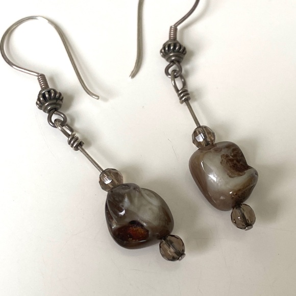 Stone drop earrings - Picture 3 of 3